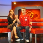 With host Monica Lierhaus at the NDR-Sportclub